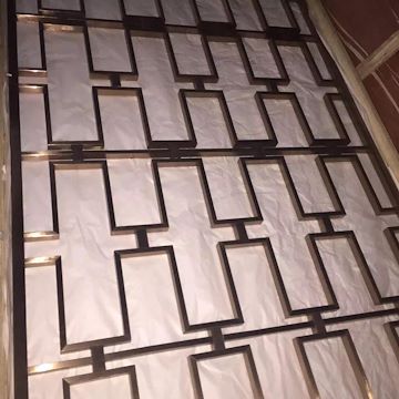 彩色不锈钢屏风 不锈钢花格 不锈钢隔断